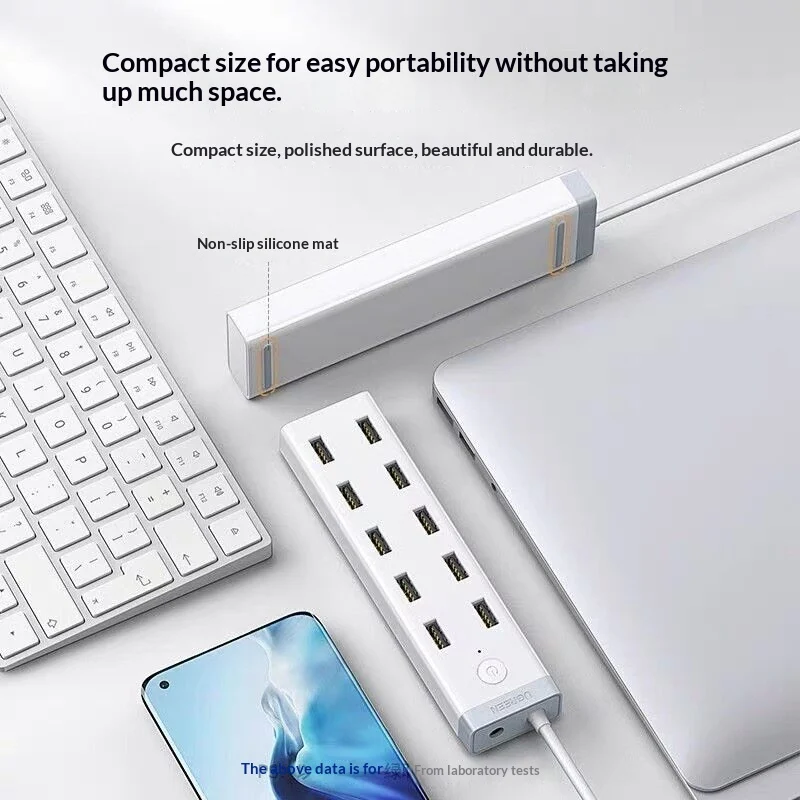 UGREEN 20482 CM421 USB 3.0 Hub 10 Port with 12V 4A Power Adapter 1.5m Cable USB Splitter for Laptop Desktop PC