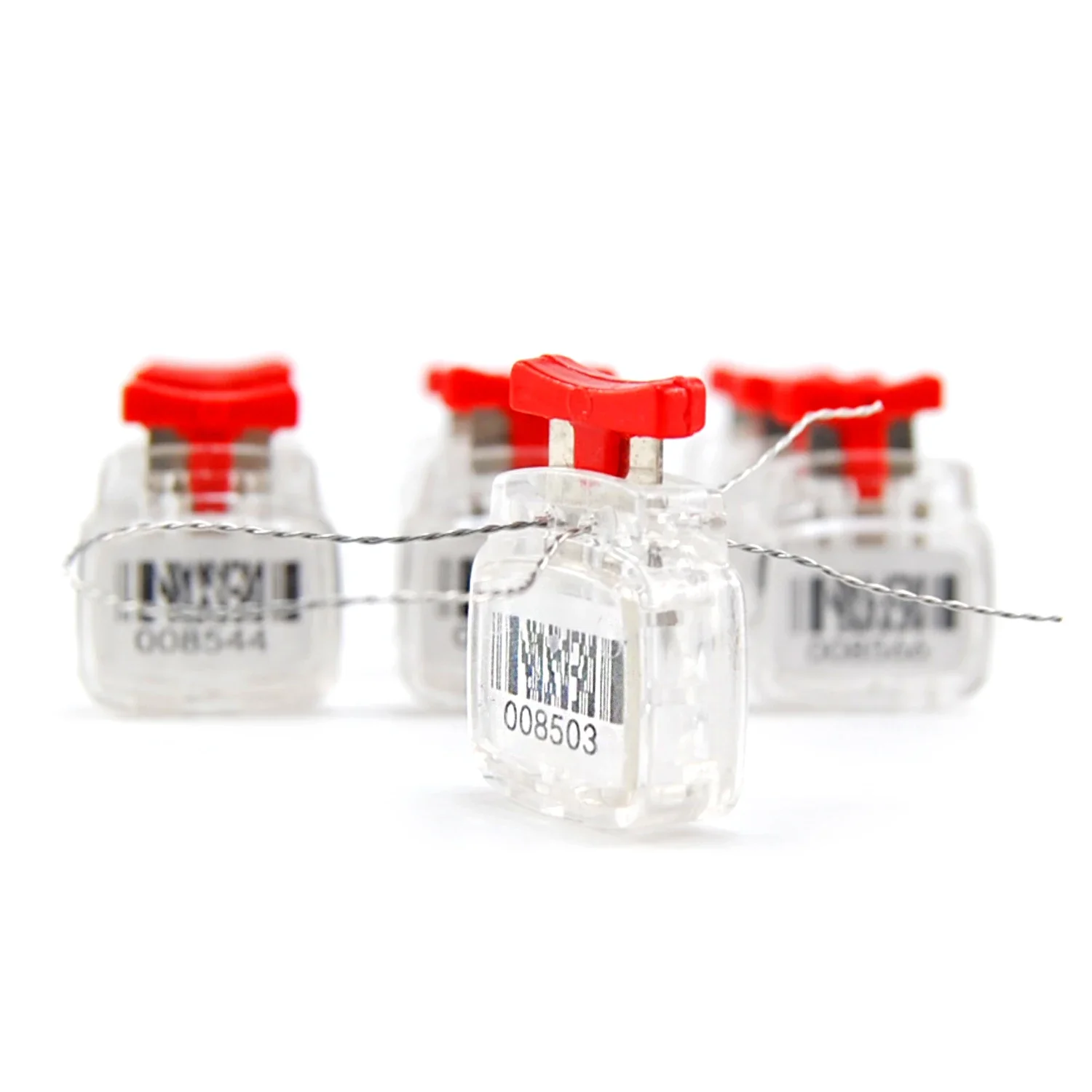 50PCS Tamper-Resistant Plastic Safety Seals: Serial-Numbered Twisted Padlocks Rotation | for Electric & Gas Meters