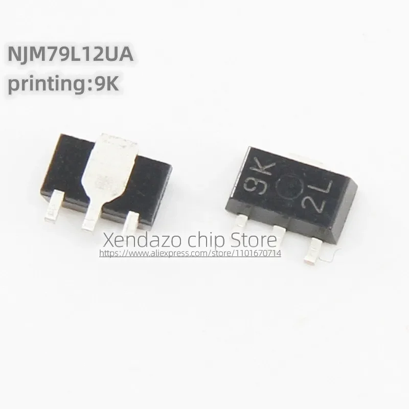5pcs/lot NJM79L12UA-TE1 NJM79L12UA Silk screen printing 9K SOT-89 package Original genuine Linear voltage regulator chip