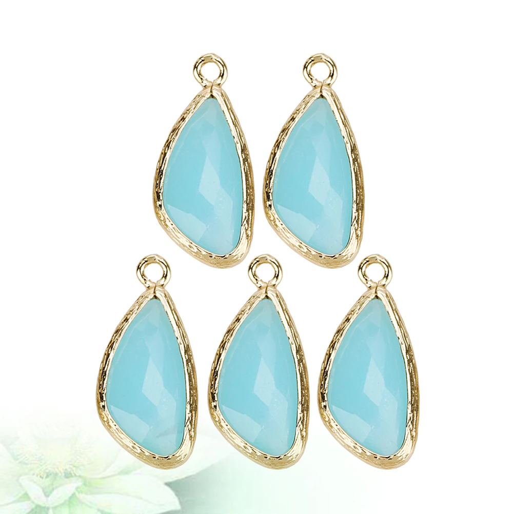 

5 шт., подвеска в виде капли воды, принадлежности для самостоятельного изготовления ювелирных изделий, стеклянный разъем, подвески, практичное использование, подарок на выбор, ювелирные аксессуары