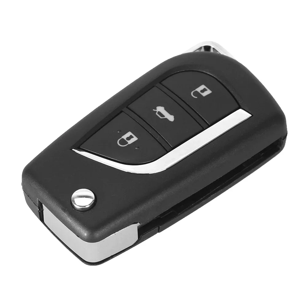 KEYYOU Folding Flip Remote Car Key Shell For Toyota Corolla RAV4 EX Blank New VIOS Case 2/3 Button TOY43/TOY48 Blade