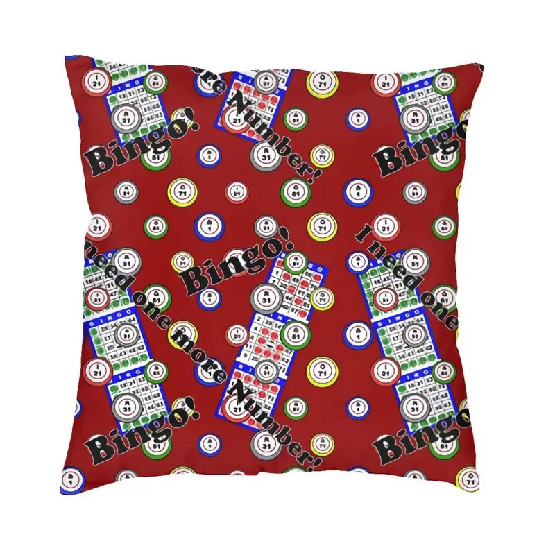 Best Play Bingo Game For Bingo Players Cushion Cover 40x40cm Soft Luxury Pillow Case Home Decor