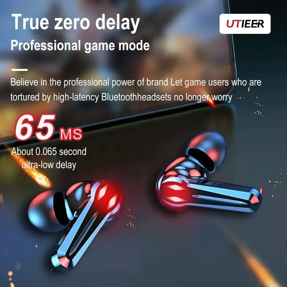 M28 Bluetooth Wireless Headset 5.3 Smart Touch Call Headset Waterproof Noise Canceling Headset