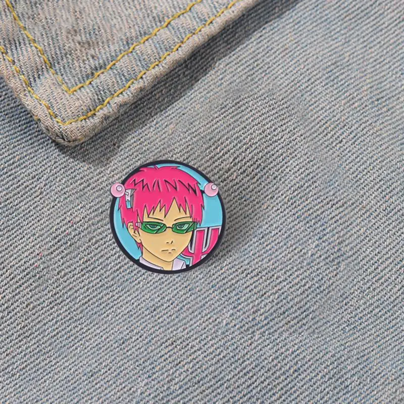 Saiki Kusuo No Psi Nan Enamel Pins Custom Movie Anime Brooches Bag Clothes Lapel Pin Film Cartoon Jewelry Gift for Kid Friend