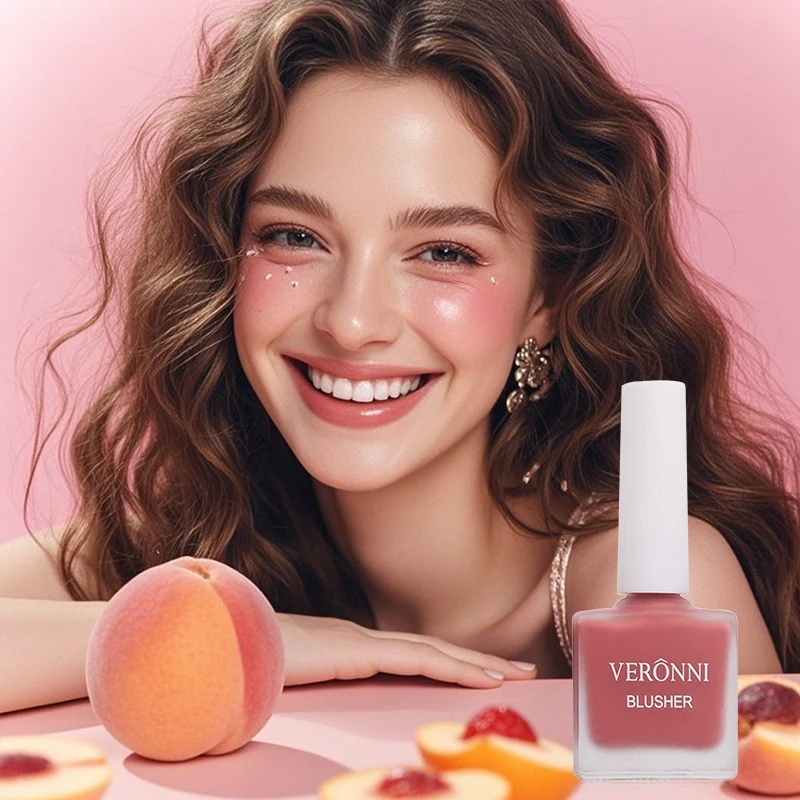 أحمر الخدود السائل المدبوغ هلام اللون مسحوق تقديم ترطيب الجمال طويل الأمد توسيع العقد الخد الوجه أحمر الخدود ماكياج #4