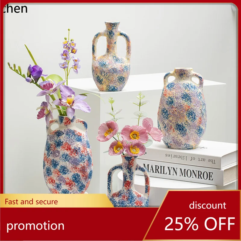 

CZ Creative Ceramic Decorative Dried Flowers and Fresh Flowers for Living Room, Entryway, Hotel Floral Arrangements