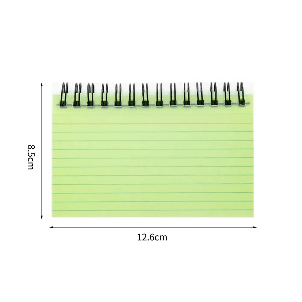 Candy Color Horizontal Line Thickened Coil Book Staff Meeting Index Memo Book School Office Home Memory Learning To-do List