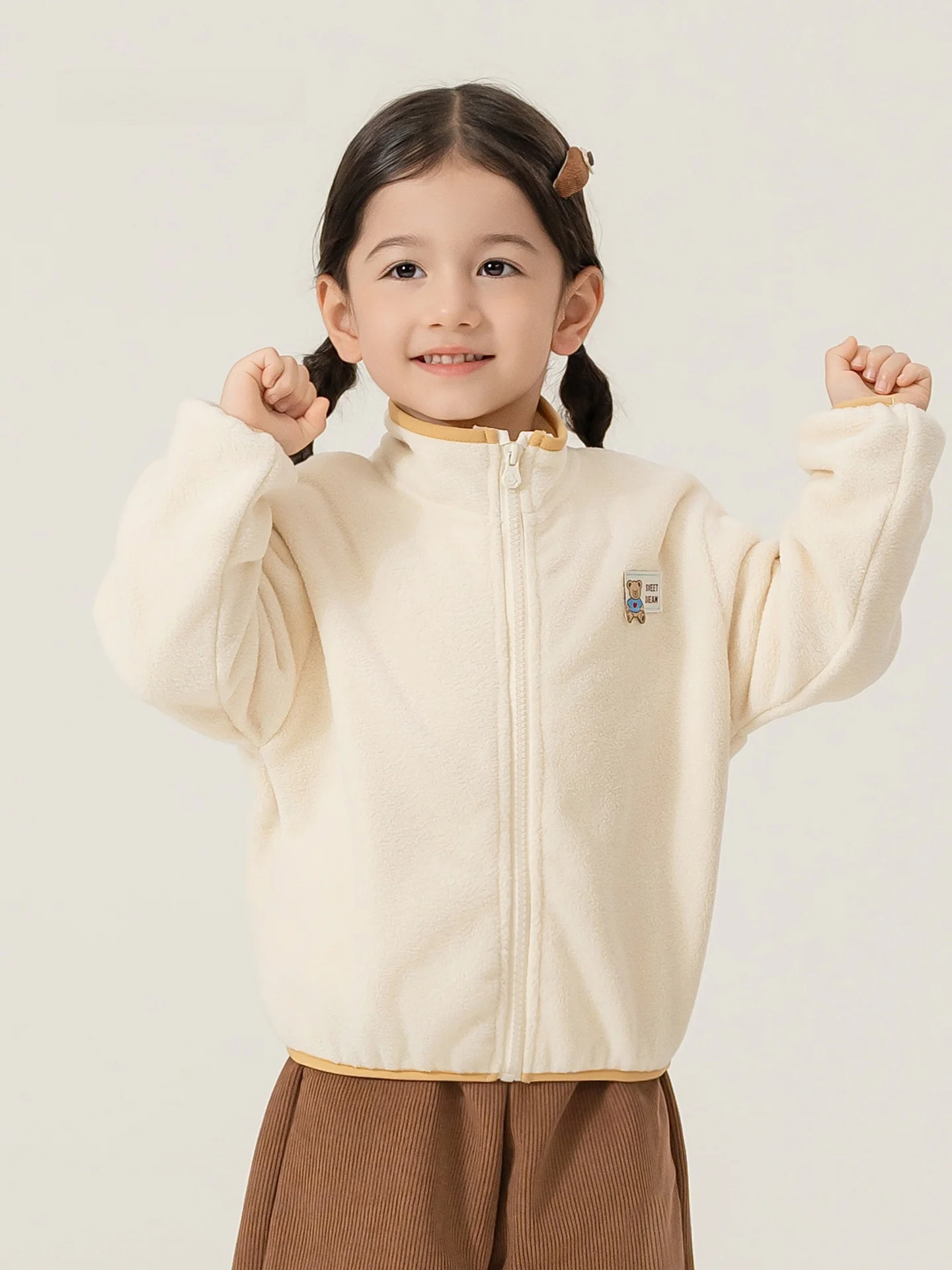 子供用フリース裏地付きジッパー-ジャケット-インナーベスト-insbobo-キッズ服-暖かい冬用衣装-男の子と女の子向け-スタンダードフィット-ニット