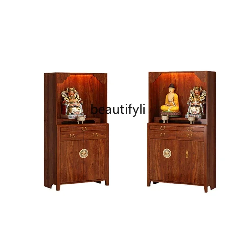 

FG10Buddhist niches, standing cabinets, burning incense for the God of wealth, new Chinese style, simple and modern