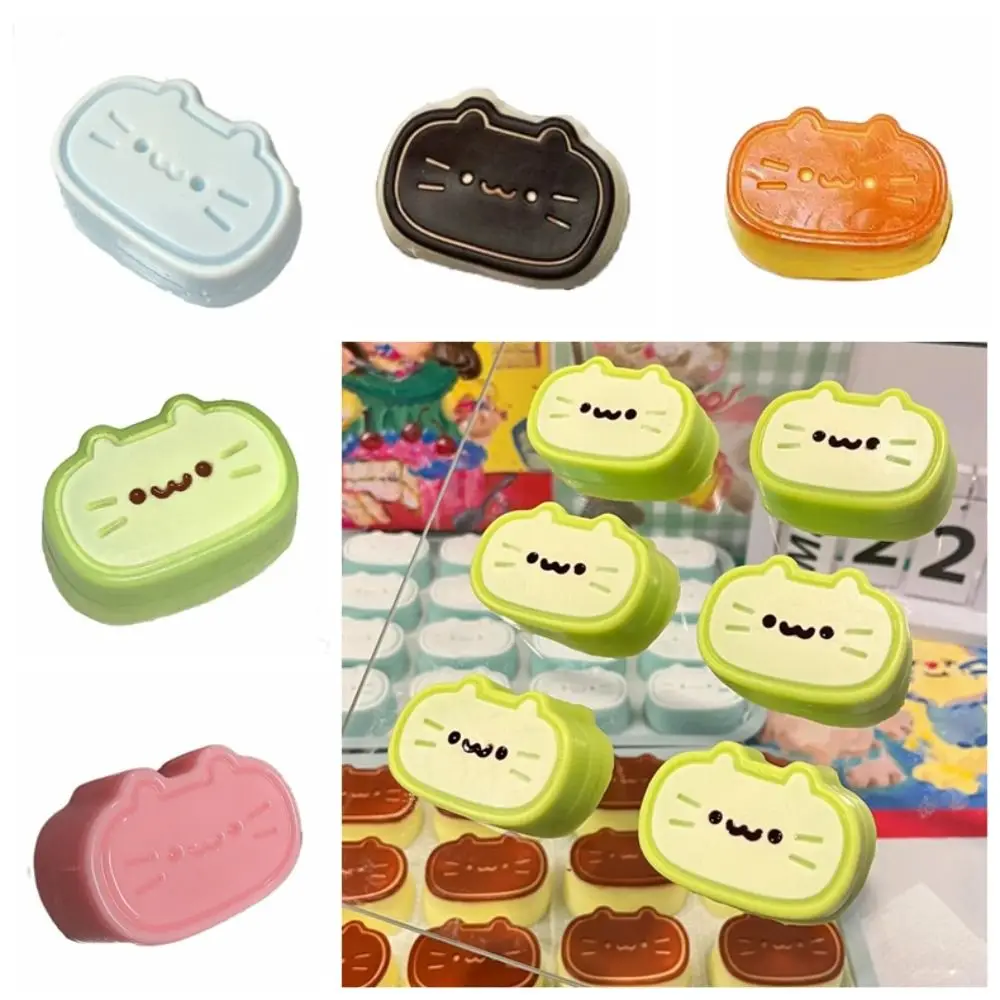 

Sensory Toy Cheesecake Cat Squeeze Toys TPR Fidget Toy Pinch Decompression Toy 3D Silicone Cartoon Fidget Toy Children