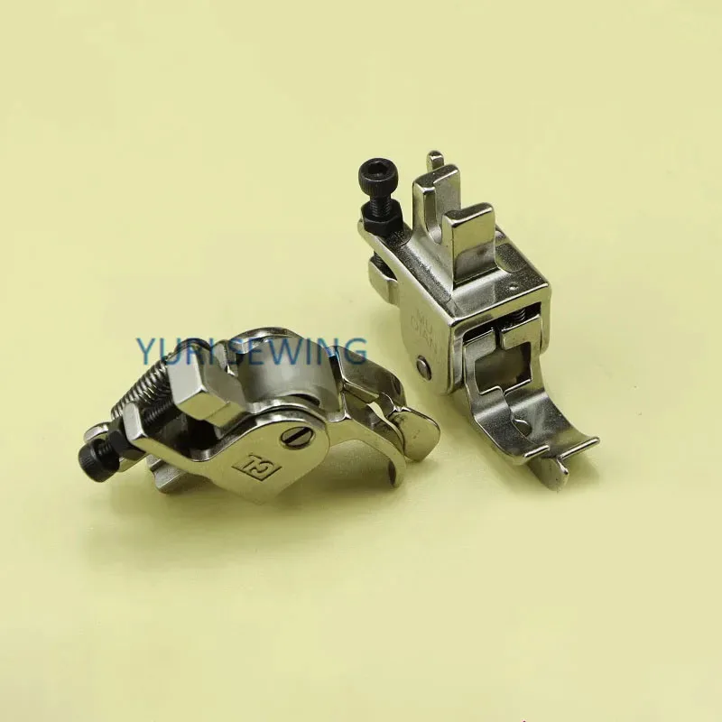 Mudian flat car new roller pit presser foot upper collar, upper waist high and low presser foot, dark line tangent elastic pres