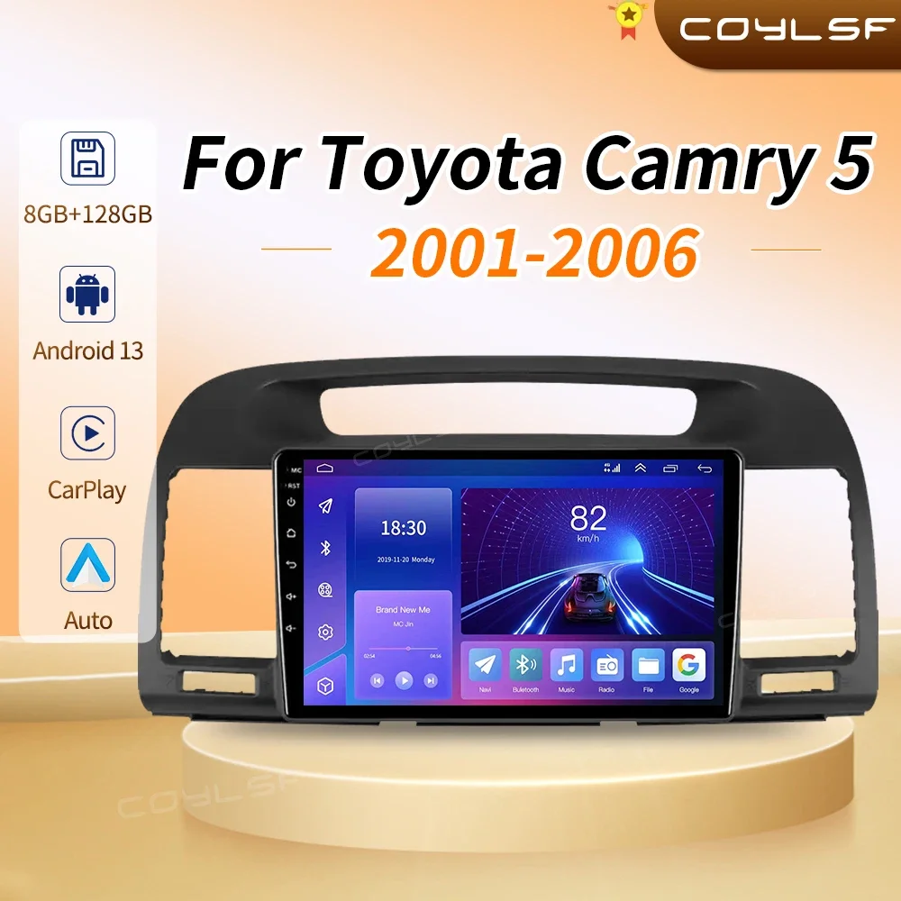 

Wireless CarPlay Android Auto Radio for Toyota Camry 5 VX 30 2001 - 2006 4G Car Multimedia GPS 2din autoradio