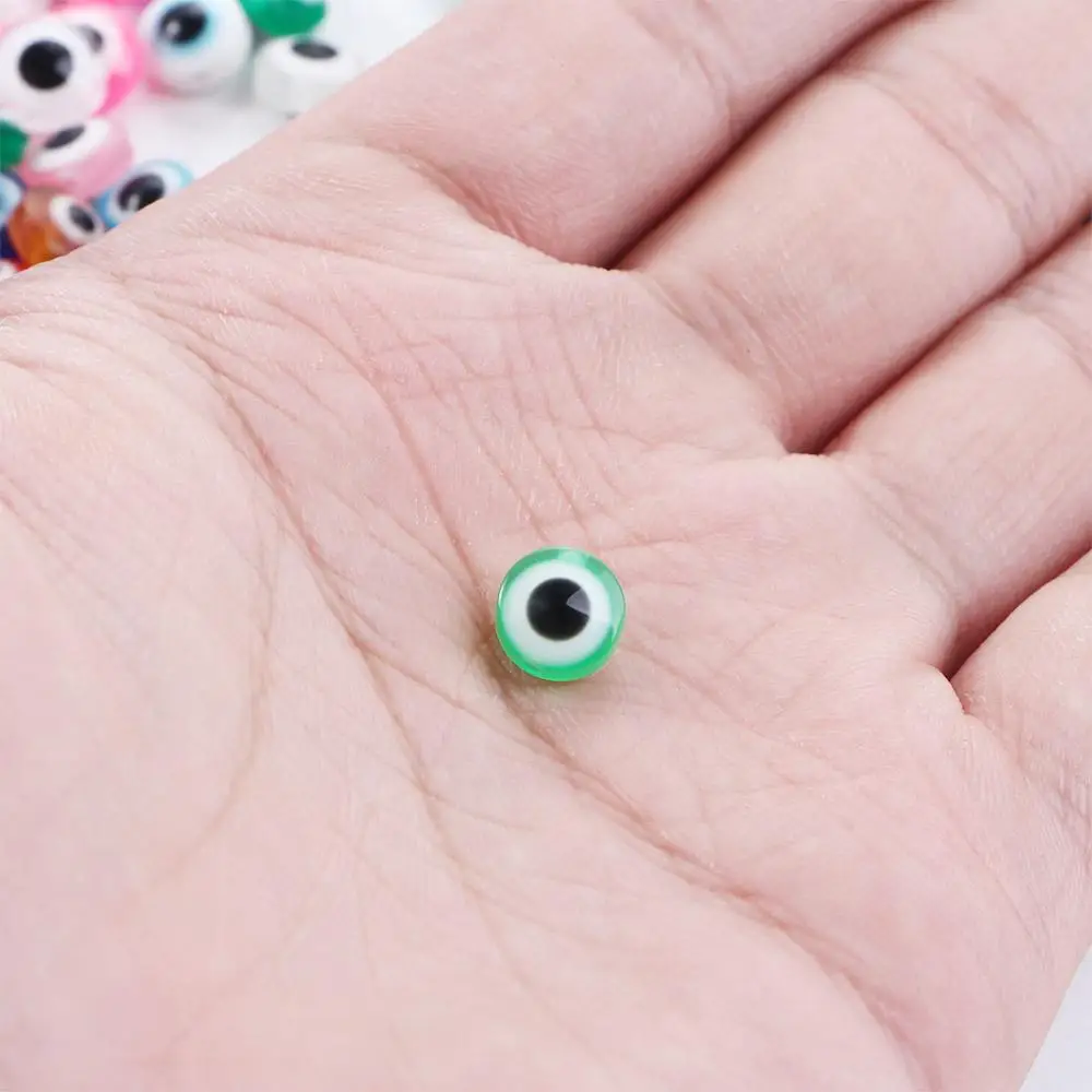 Women Handmade Bracelet Making Kit DIY Crafts Demon Eye Beads Oval Shape Spacer Beads Jewelry Making Accessories