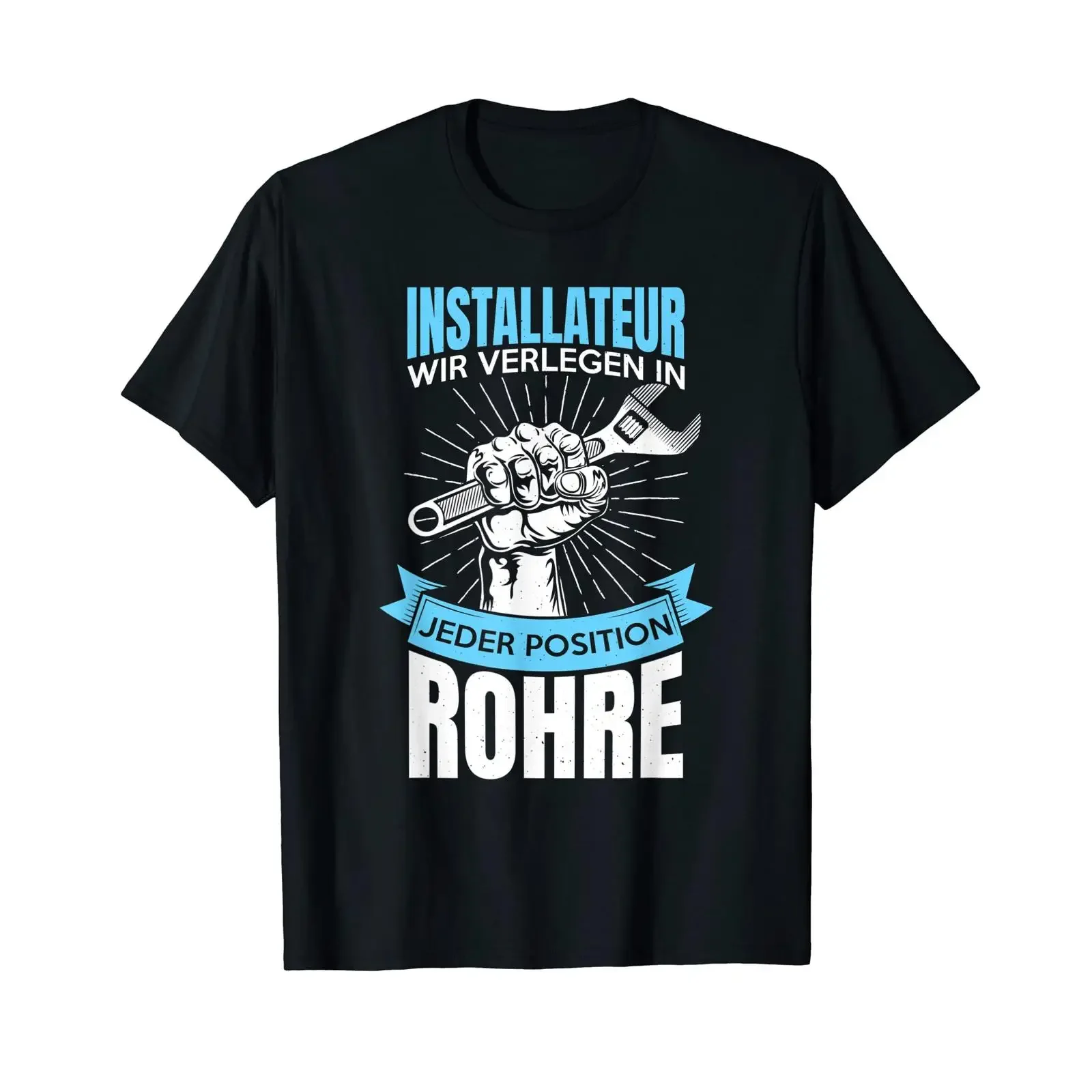 Men's Plumber We Lay Pipes in Any Position T Shirt vintage Washed Breathable streetwear Casual designer clothes