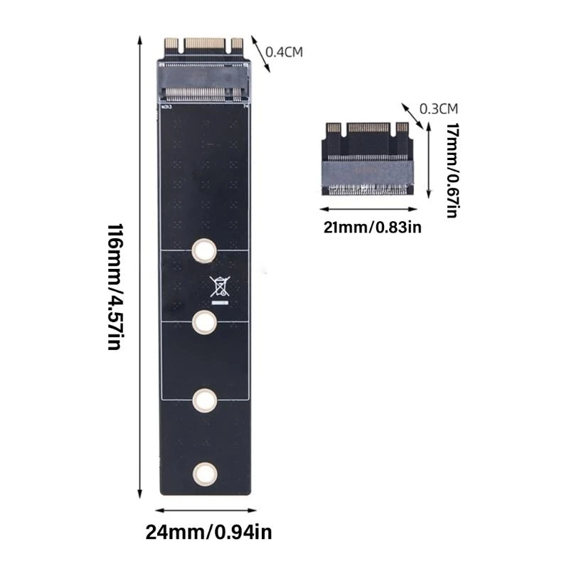 Q5WA M.2 2230 до 2242 Ключ удлинительного адаптера NVME M-KEY 2230-2242