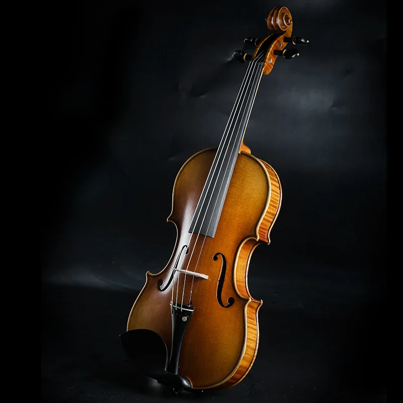 Italian craft handmade solid wood professional grade beginner exam, performance grade single board violin