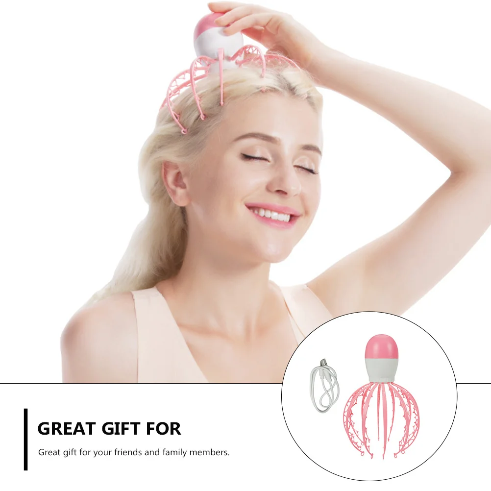 

Портативный инструмент для массажа кожи головы в виде осьминога, эргономичный дизайн для любого размера, снятие стресса, массажер для головы, массажер для кожи головы