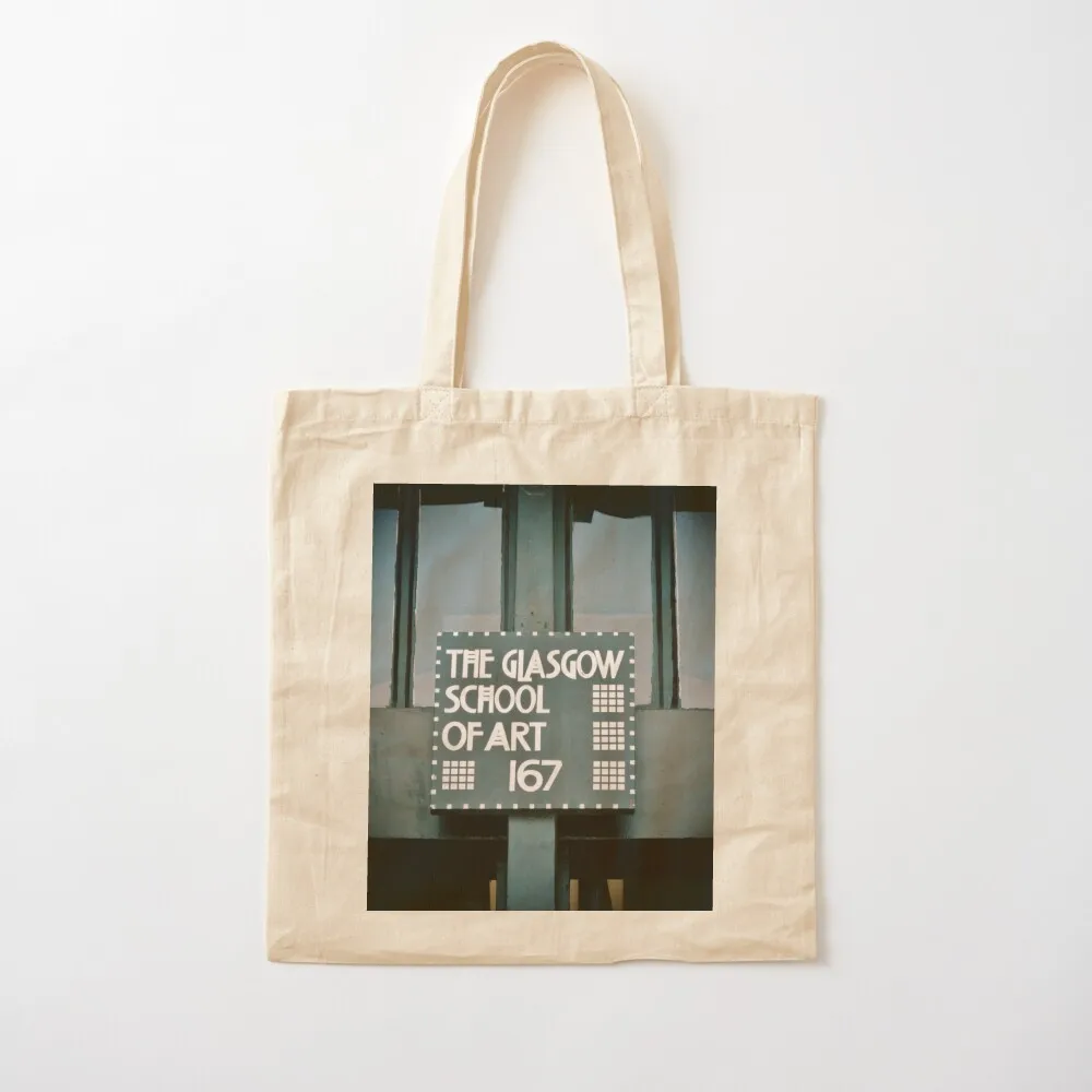 Glasgow School Of Art Charles Rennie Mackintosh Tote Bag Women's beach bags shopping bags foldable