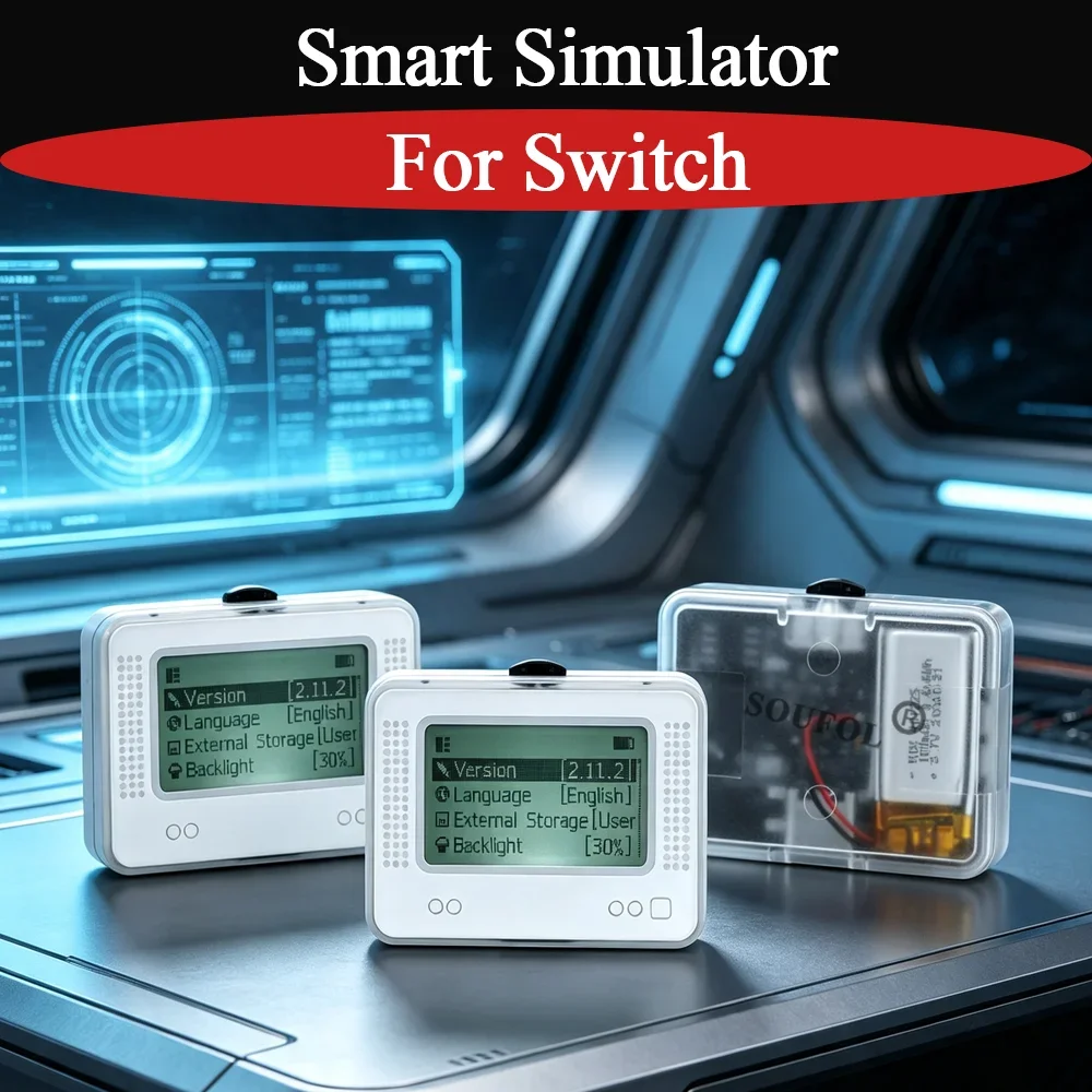 1/2/4/10PCS AMB Pixl Chargeable Intelligent Simulator For Switch Blt-Compatible NFC Smart Simulator NFC For WII U/3DS Accessory