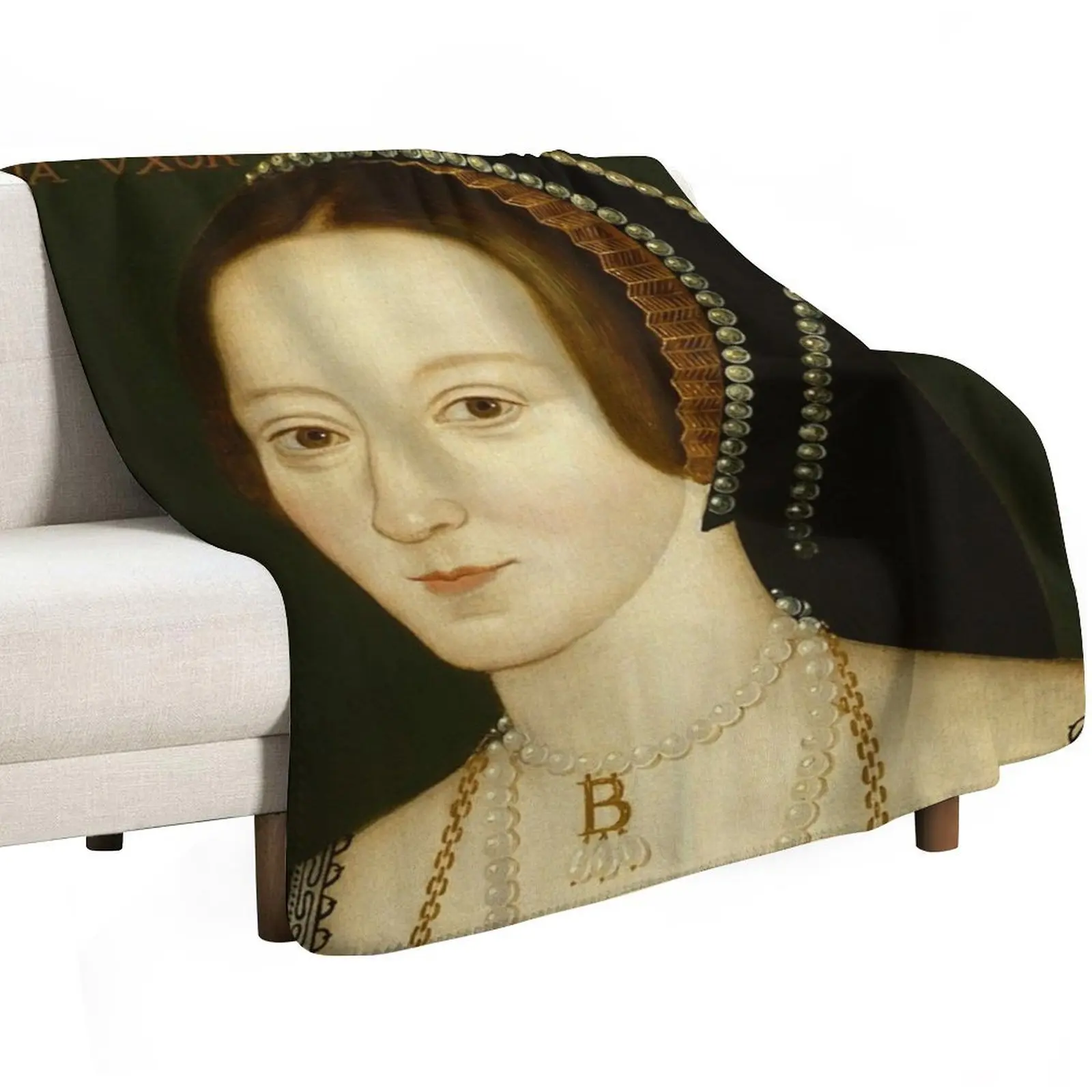 Portrait of Anne Boleyn Queen of England The six Throw Blanket Large sofa bed Winter beds Soft Kid'S Blankets