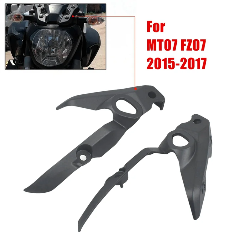 

T2-Motorbike Headlight Mounting Bracket Front Turn Signal Bracket Head Housing For MT07 FZ07 2015-2017