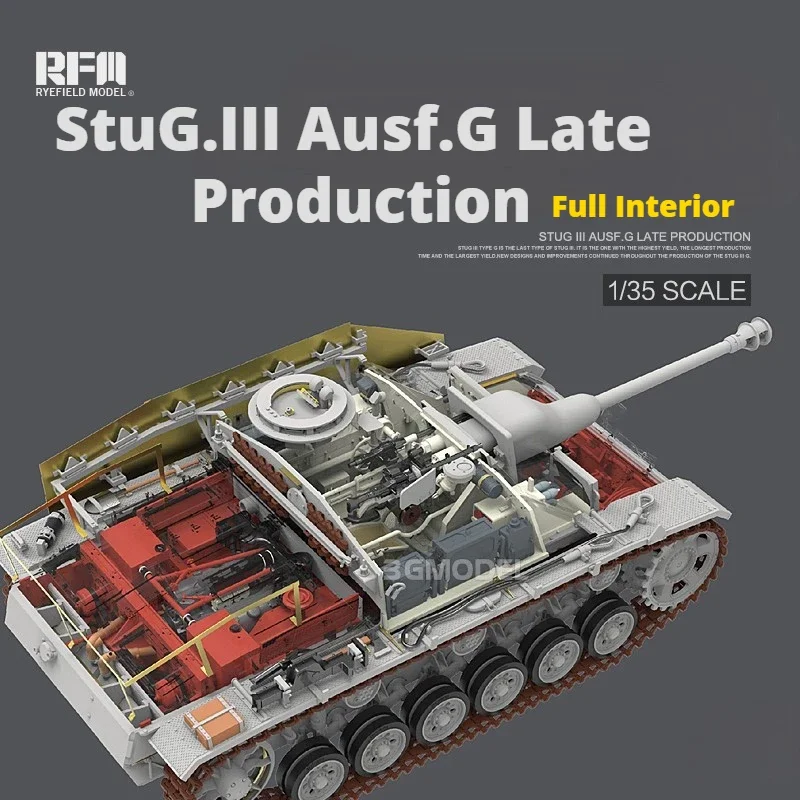 Ryefield model RFM   assembling tank model kit RM-5088 StuG.III Ausf.G  later Production full internal version  1/35