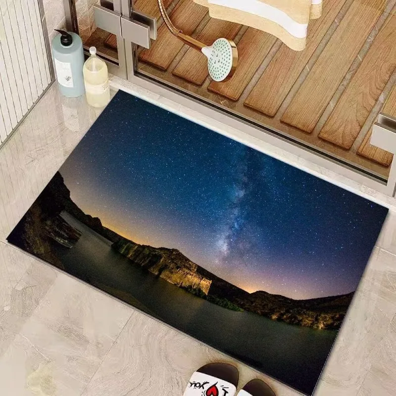 Bathroom floor mat Soft diatom mud Kitchen floor mat Toilet floor mat Quick drying bathroom absorbent floor mat Toilet floor mat