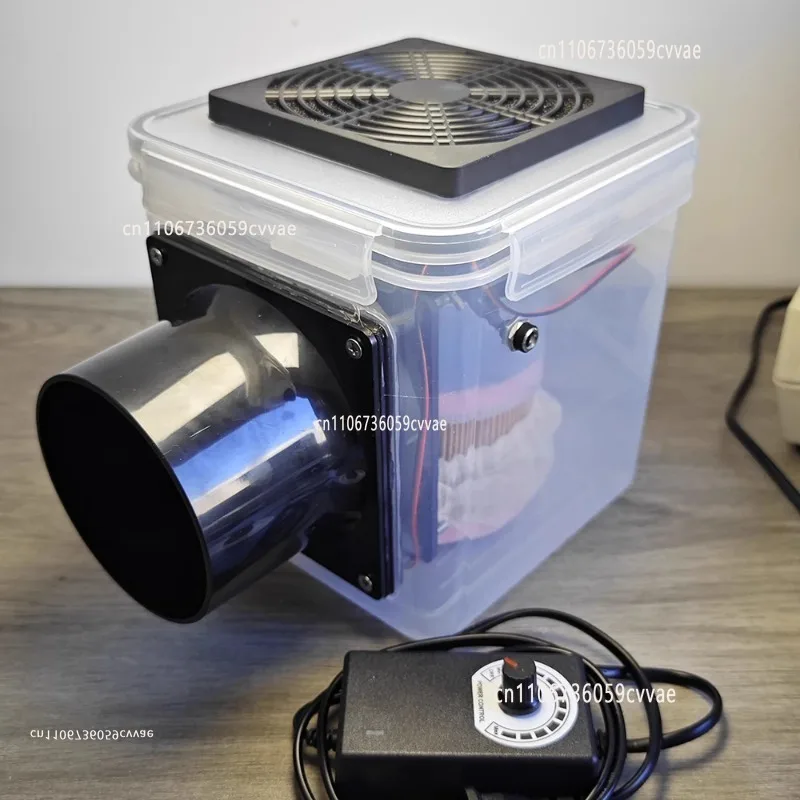AC 100-240V Desktop Carving Dust Collector for Jade/Core/Wood/Amber/Metal Engraving & Polishing, High-Power Suction System