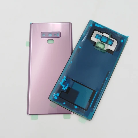 Задняя крышка для Samsung Note 9, стеклянная крышка батарейного отсека, задняя крышка корпуса, ремонт, запасные части для Galaxy Note9 N960 SM-N960F