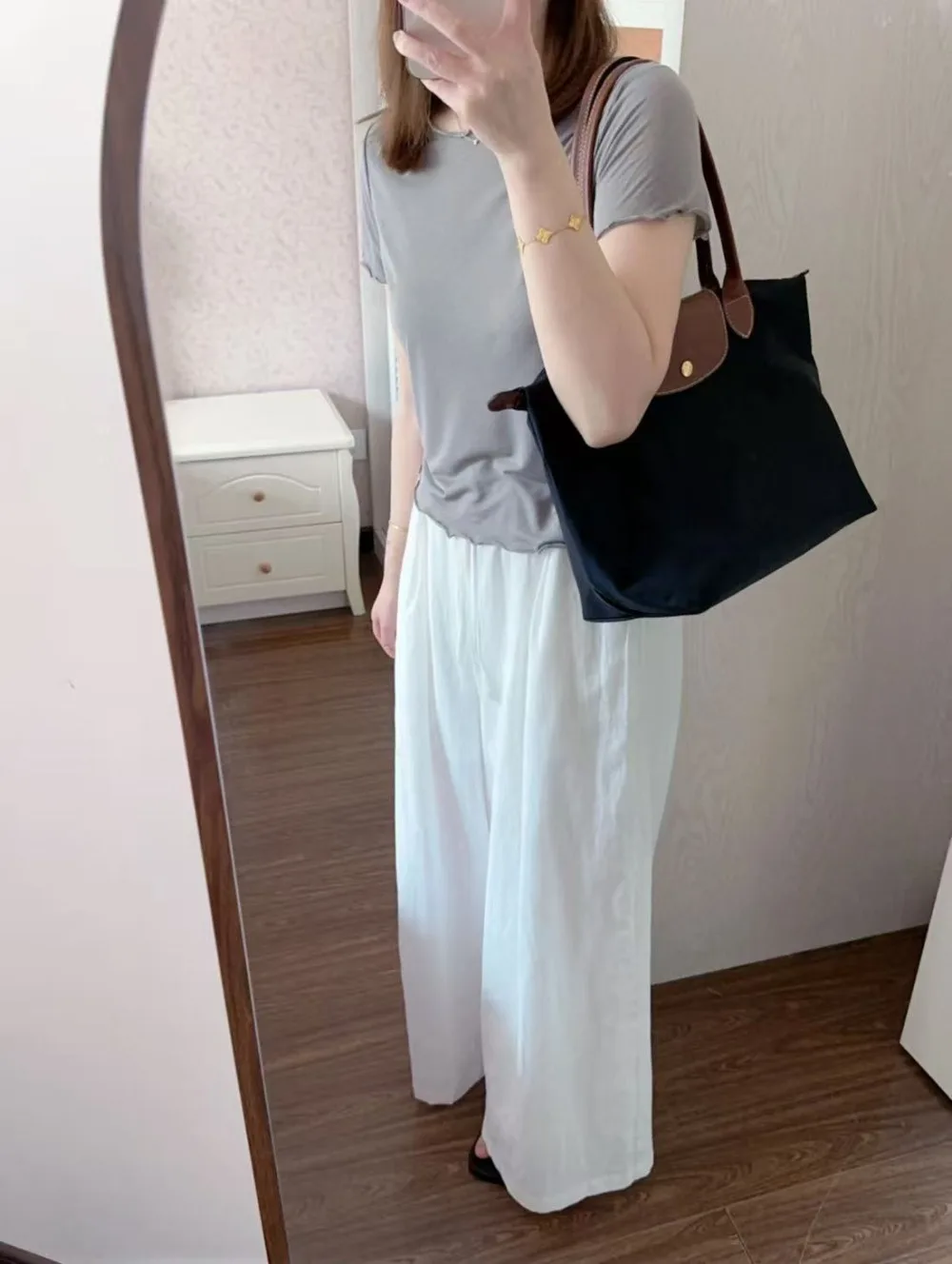 

Sac classique en nylon pliable Anniversaire style Y2K femme multifonctionnel sac à bandoulière