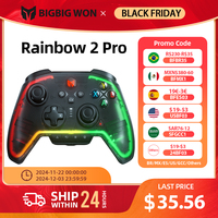 BIGBIG WON Rainbow 2 Pro Wireless Game Controller Apex Anti-curve Hall Trigger 2.4G Bluetooth Gamepad For PC/ Switch/ANDROID/IOS