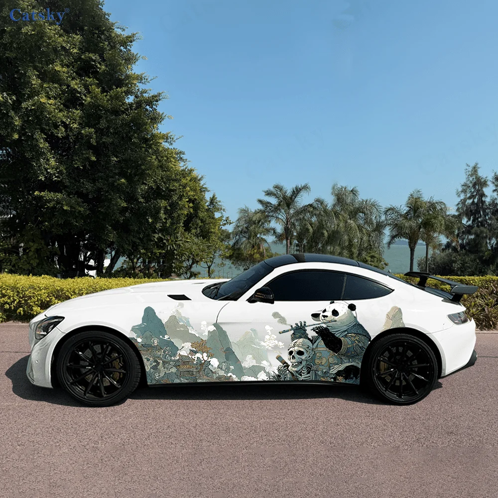 

Armor Panda флейта горный автомобиль виниловые обертки наклейка самоклеящаяся ПВХ наклейка подходит для грузовиков внедорожник Декор автоаксессуары подарок