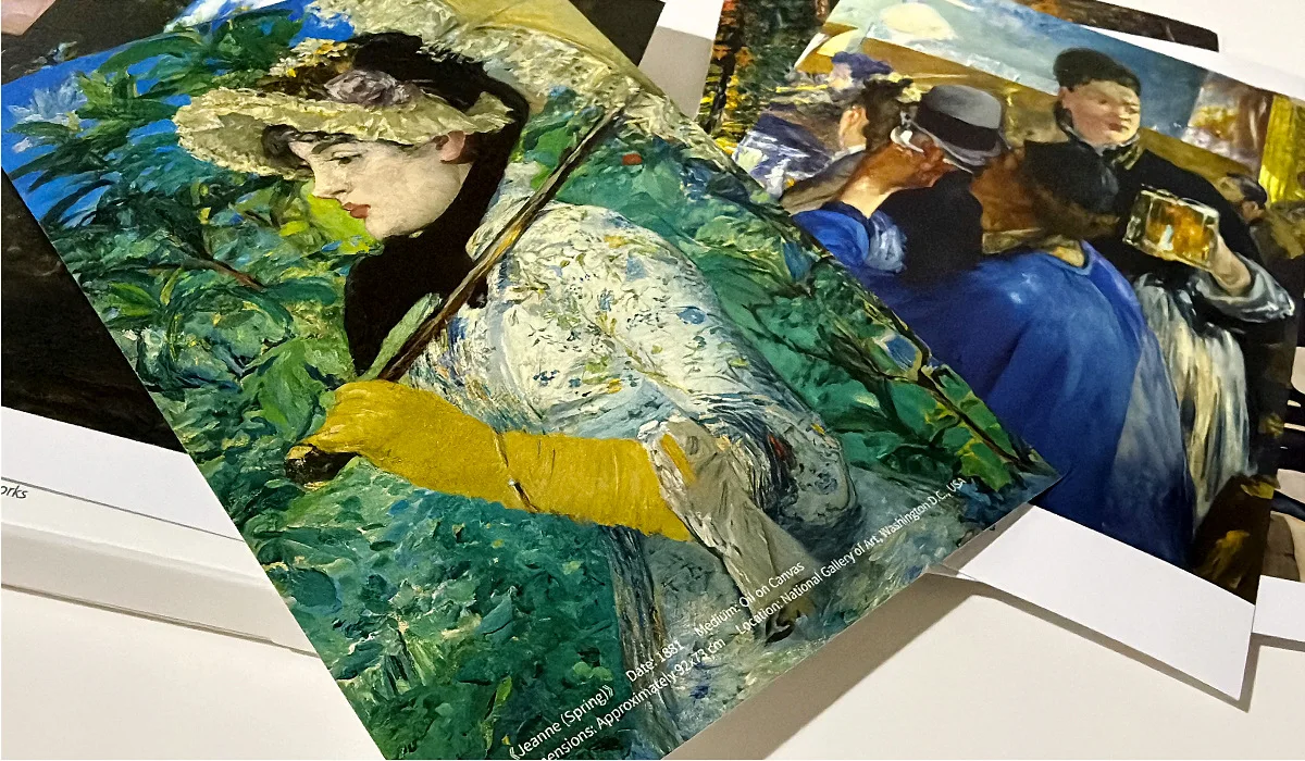 30 Pcs/Set Édouard Manet Art Painting Postcards Vintage Style Greeting Message Card Ins Style Wish Card Fashion Gift DIY Decor
