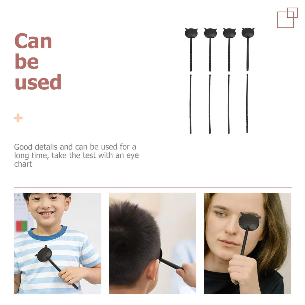 

4-комплектный тестовый указатель окклюдера, ручной инструмент для экранирования зрения, портативный чехол для глаз для тестирования диаграмм под глазами, аксессуар для здравоохранения