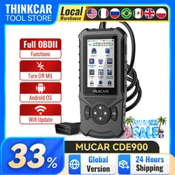 MUCAR CDE900 Obd2 Scanner Auto Car Diagnostic Tools Obd 2 Version Diagnosis Lifetime Free Update Car Code Reader Scanner Tools