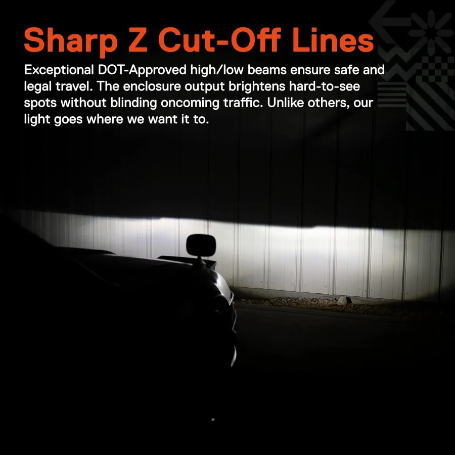 5x7 7x6 인치 H6054 블랙 LED 헤드라이트 H4 밀폐형 빔 교체 램프 지프 랭글러 YJ 체로키 XJ [DOT 승인] 에코놀