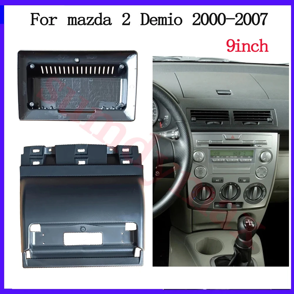 

9inch car radio frame For Mazda Demio 2002-2007 Facia GPS Navigation Dash Kit Console Plate Adapter