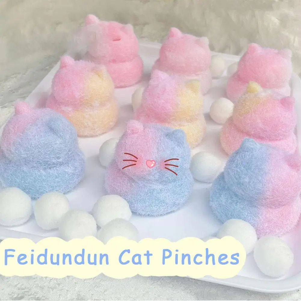 1 buah mainan buatan tangan lucu Diy Fuzzy penghilang stres mainan Remas E3u1