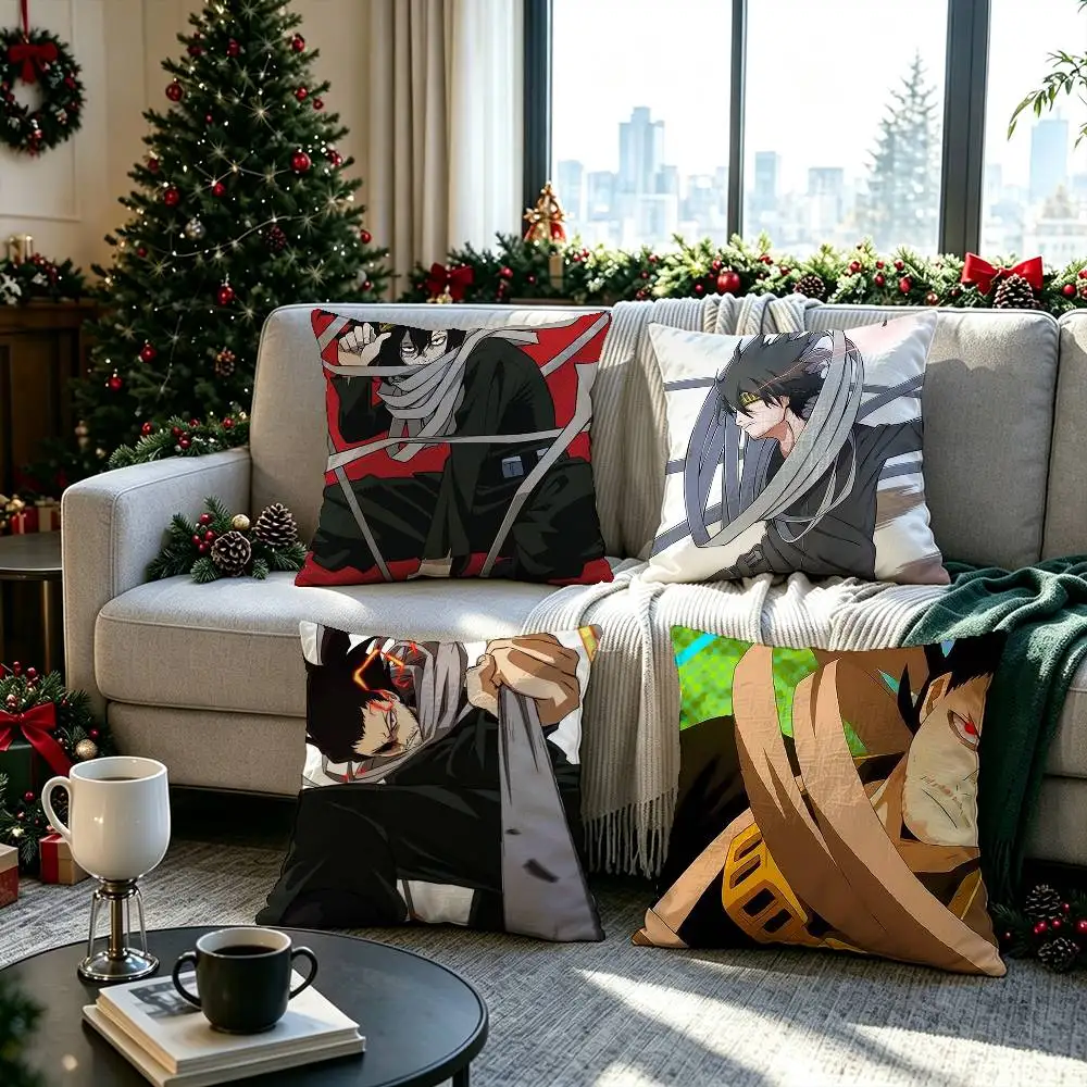 Anime Cartoon Eraser Head  Double-sided printed pillow cover Solid color minimalist pillowcase, fits all bedroom styles