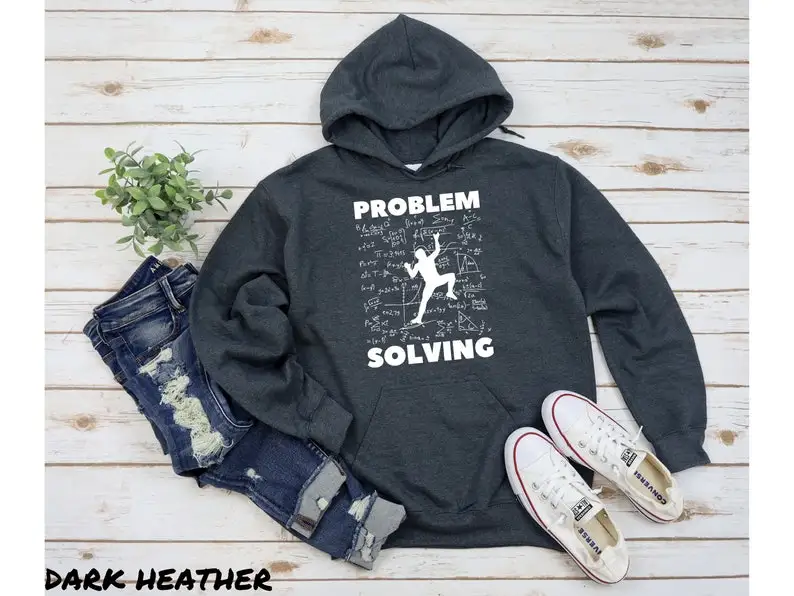 Rock Climbing Hoodie, Bouldering Pullover, Problem Solving, Sport Climber Gift, Boulderer Sweatshirt, Lead Climb, Vintage Mounta