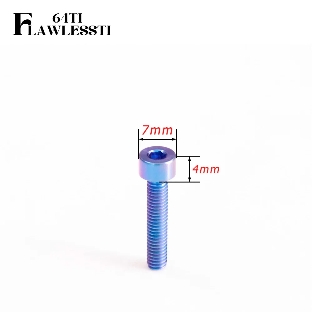 FLAWLESSTI M4×6-25 Gr5 Titanium Bolt ABS Sensor Disc Bolts For Vespa Sprint 150 Primavera 150