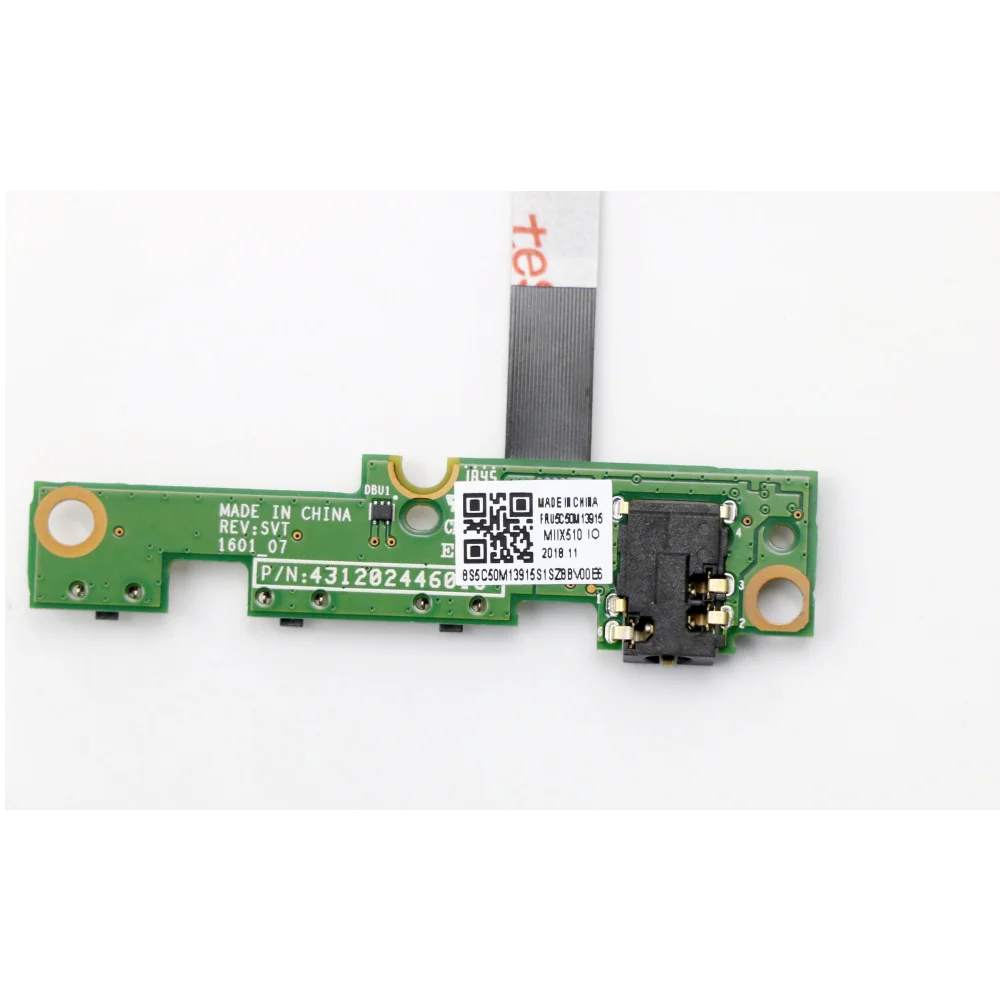 Novo para lenovo miix 510-12 placa de comutação de áudio com placas de cabo misc interno fru 5c50m13915