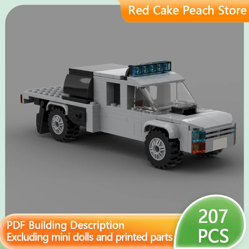 

City Car Model MOC Building Bricks Heavy Freight Pickup Truck Modular Technology Children Holiday Gifts Assemble Toys Suit