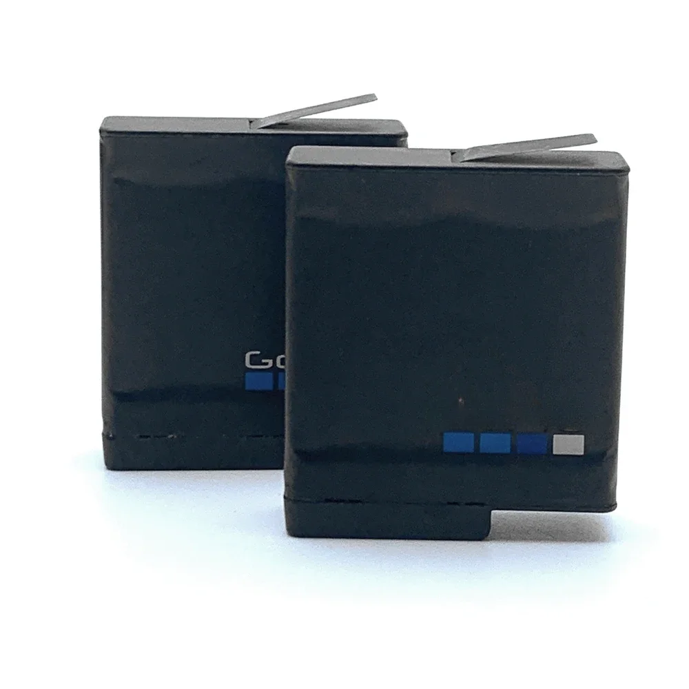 Bateria dupla original e conjunto de carregador de carregamento duplo para gopro hero 5 hero 6 hero 7 edição preta substituição de câmera de ação