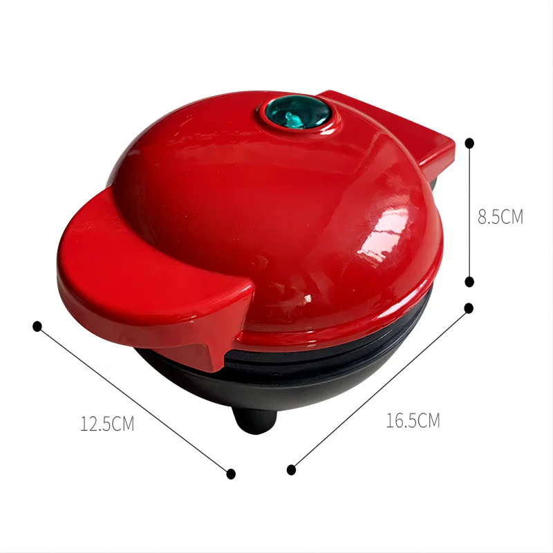 Multi Functional Mini Heart-shaped Waffle Maker, Double-sided Heated Breakfast Toaster, Portable Baking Machine