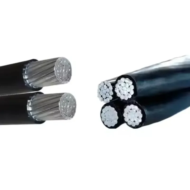 【From China】2Cores 16mm2 25mm2 XLPE Insulation Aerial Bundled Cable Triplex Overhead ABC Aluminum Cable for Power Station Home A