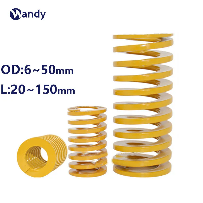 

Yellow Small load Die Mold Springs Compression Spring Alloy Steel OD 8 10 12 14 16 18 20 22 25 27 30 35 40 50mm Length 2~150mm