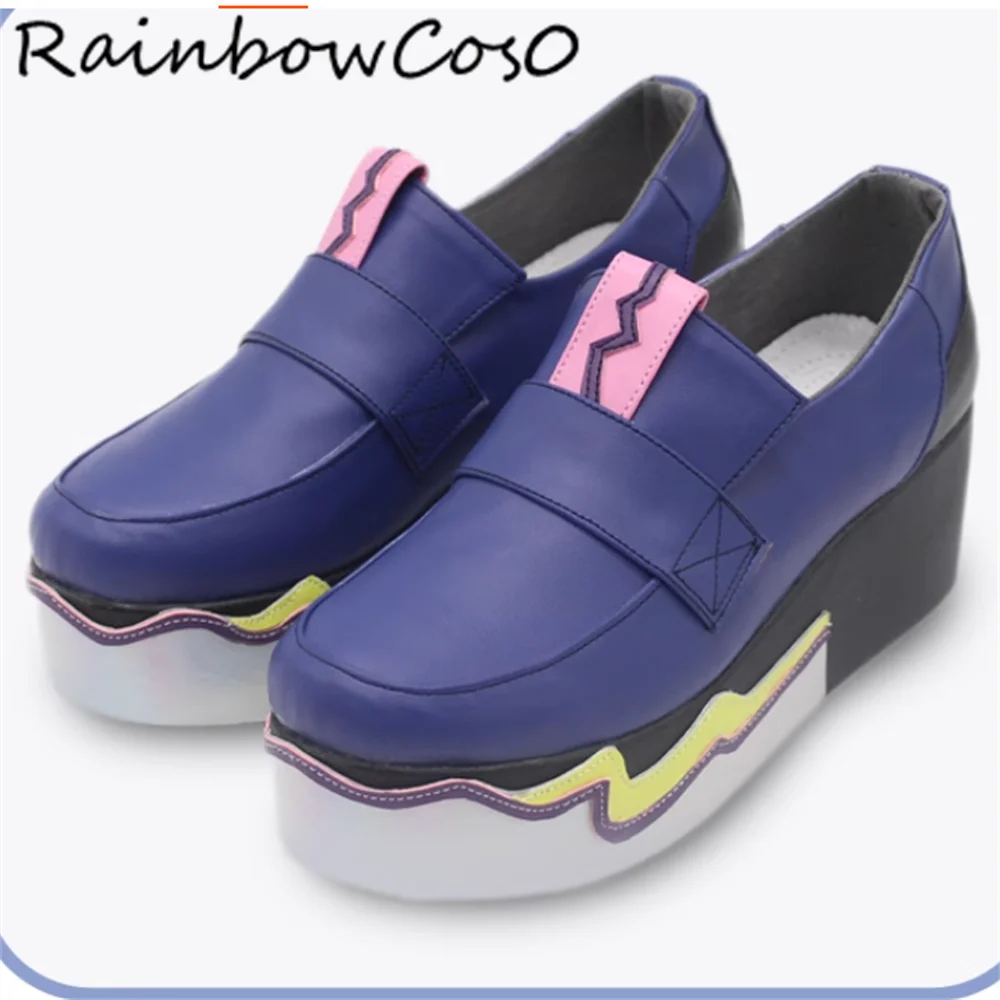 Zoccoli Scarpe Cosplay Stivali Gioco Anime Party Halloween RainbowCos0 W5346