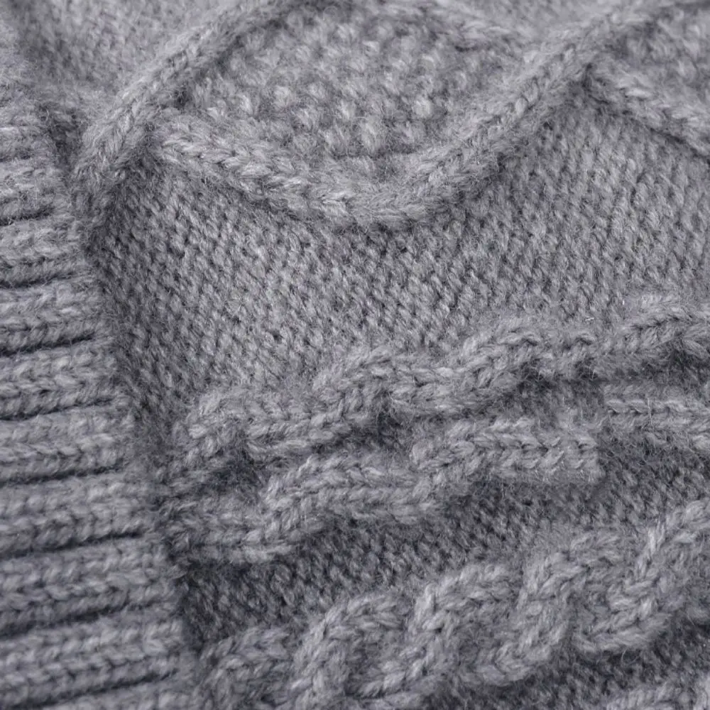 3-częściowy modny zestaw: czapka, szalik i rękawiczki, wełniana, gruba, ocieplana czapka z dzianiny, ochraniacz na szyję, czapka zimowa z podszewką z polaru.