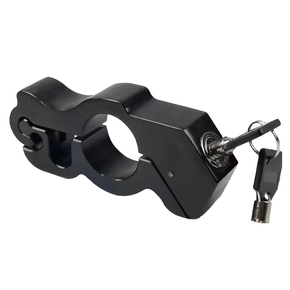 오토바이 핸들바 잠금 장치, 핸들바 브레이크 핸들 솔리드 잠금, 스틸 잠금 모방, 당김봉 ATV, 먼지/도로용 바이크 도난 방지